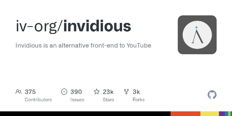 GitHub - iv-org/invidious: Invidious is an alternative front-end to YouTube